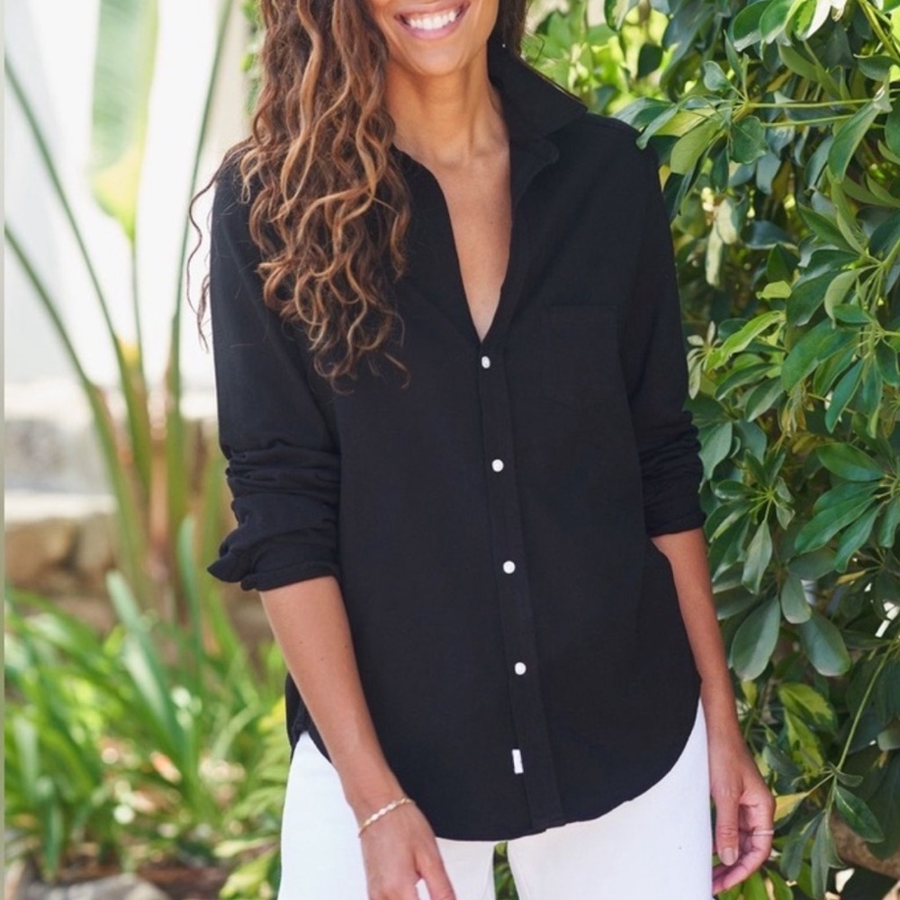 Frank & Eileen Black Button-Down Shirt